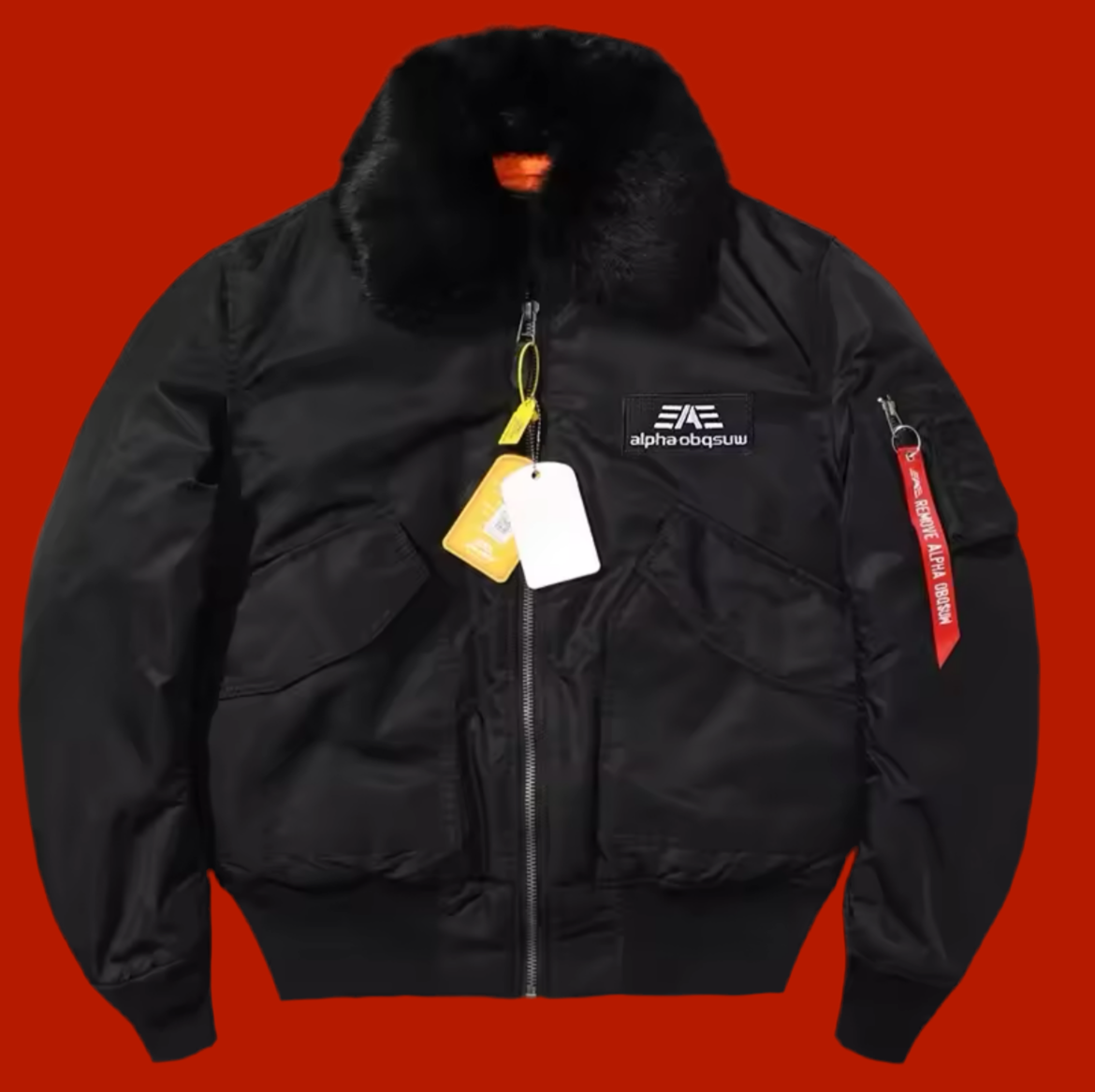 Alpha martin bomberjacked whit removable patch