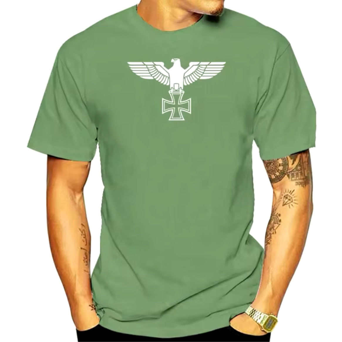 Right Wing t-Shirt iron-cross Design