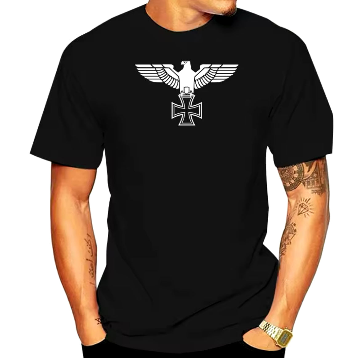 Right Wing t-Shirt iron-cross Design