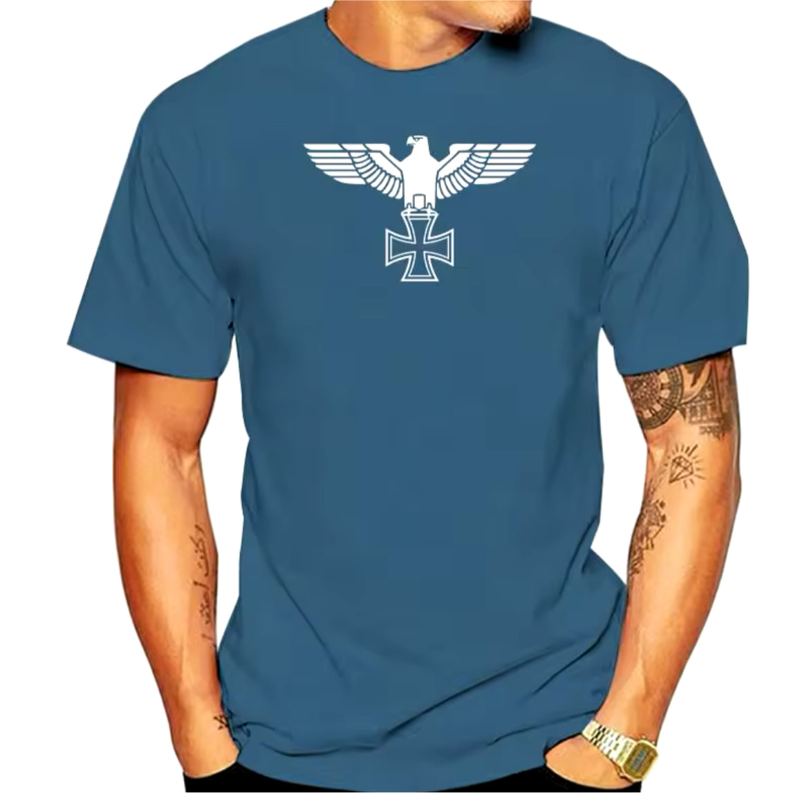Right Wing t-Shirt iron-cross Design