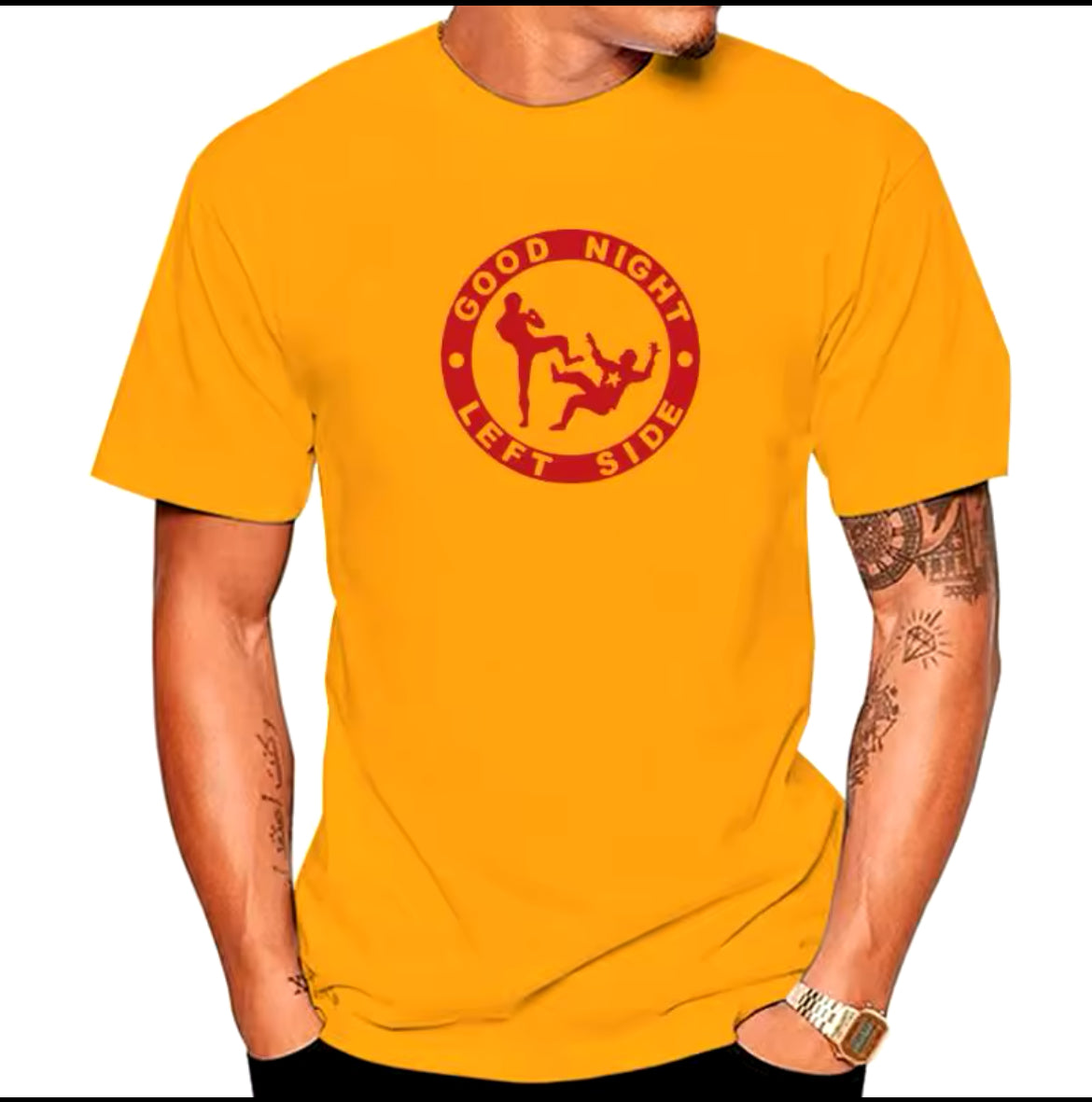 Good Night left side t-Shirt