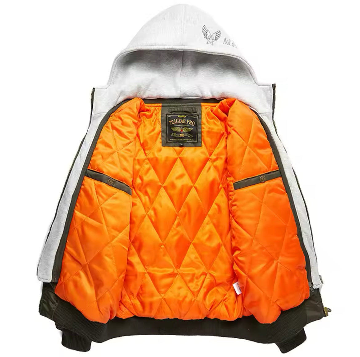 Hooded MA1 bomberjacked