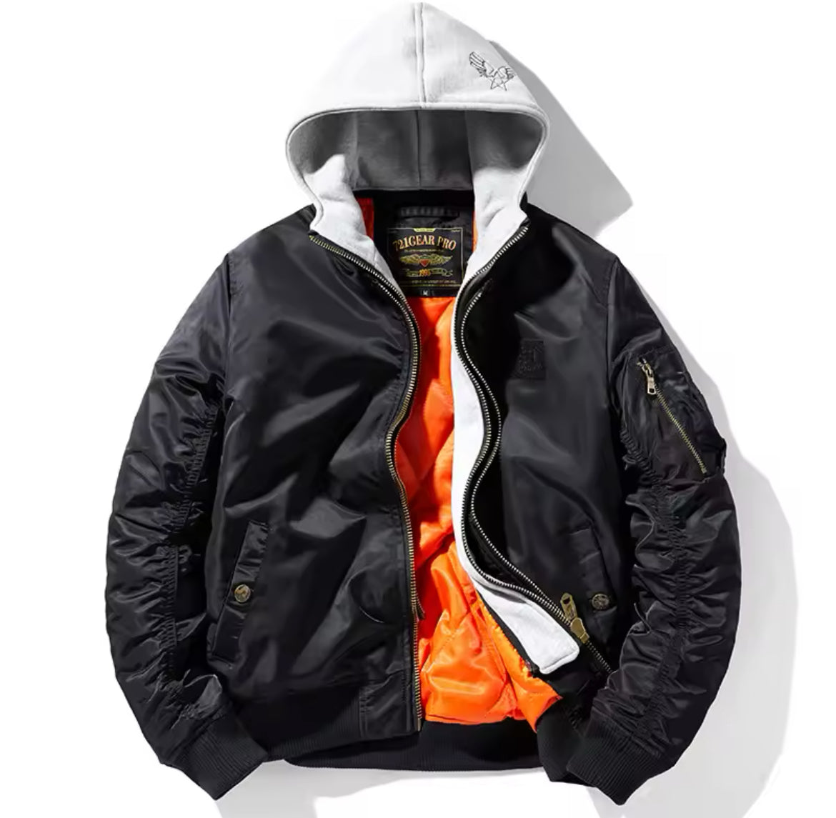 Hooded MA1 bomberjacked