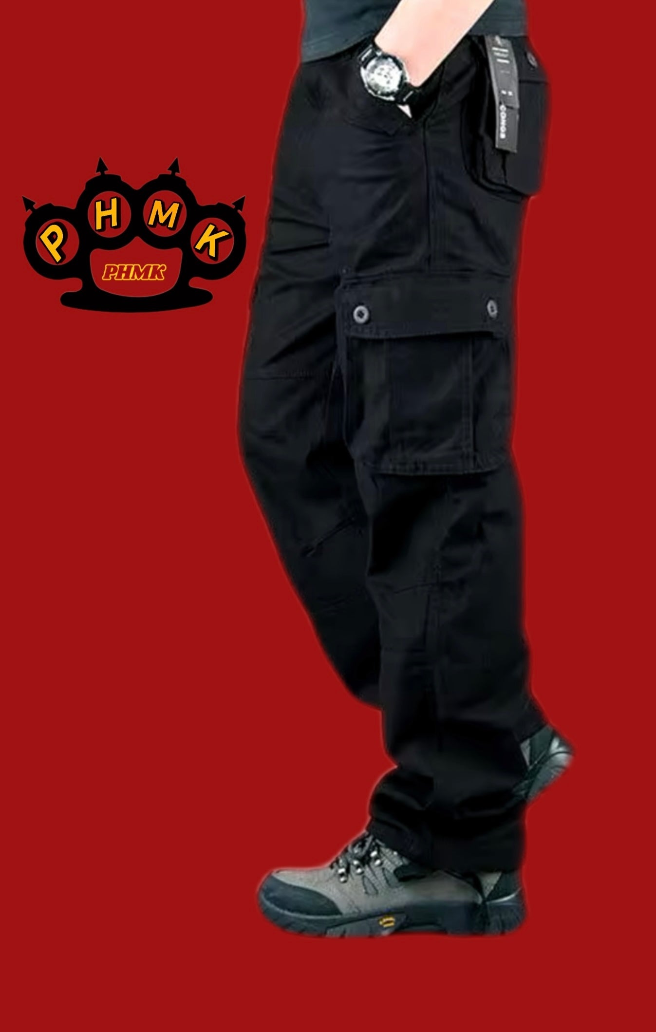 Schwarze Cargo Hose