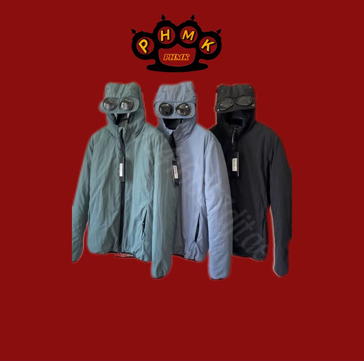 CP zipper Jacke mit Brillen Gläser