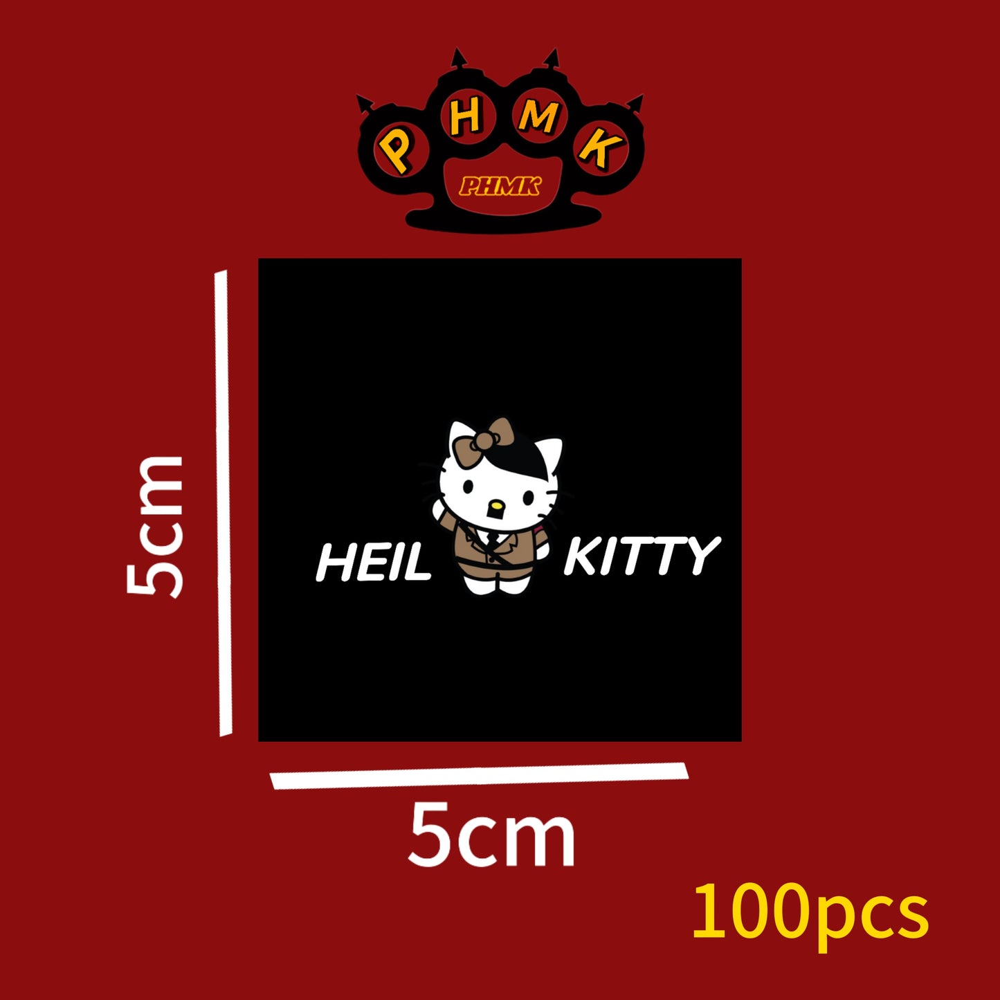 Heil Kitty Sticker 100pcs