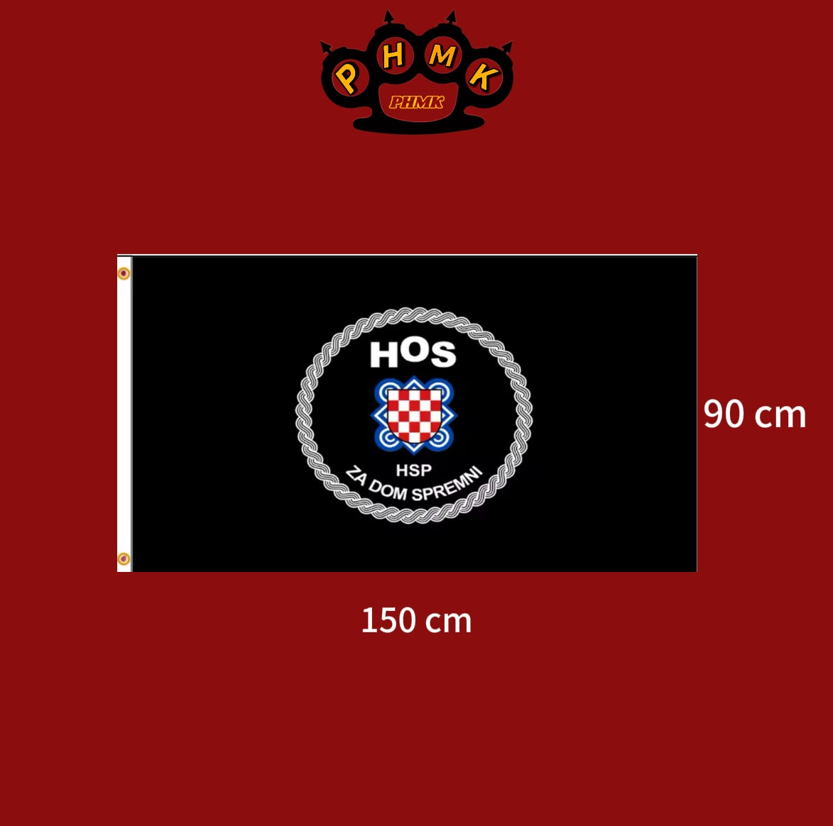 HOS ustasche flag 90x150cm