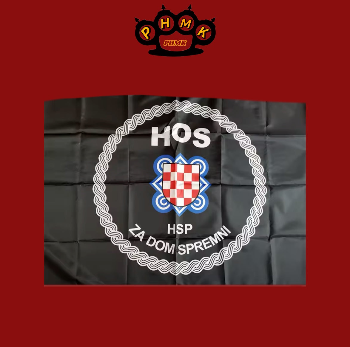 HOS ustasche flag 90x150cm