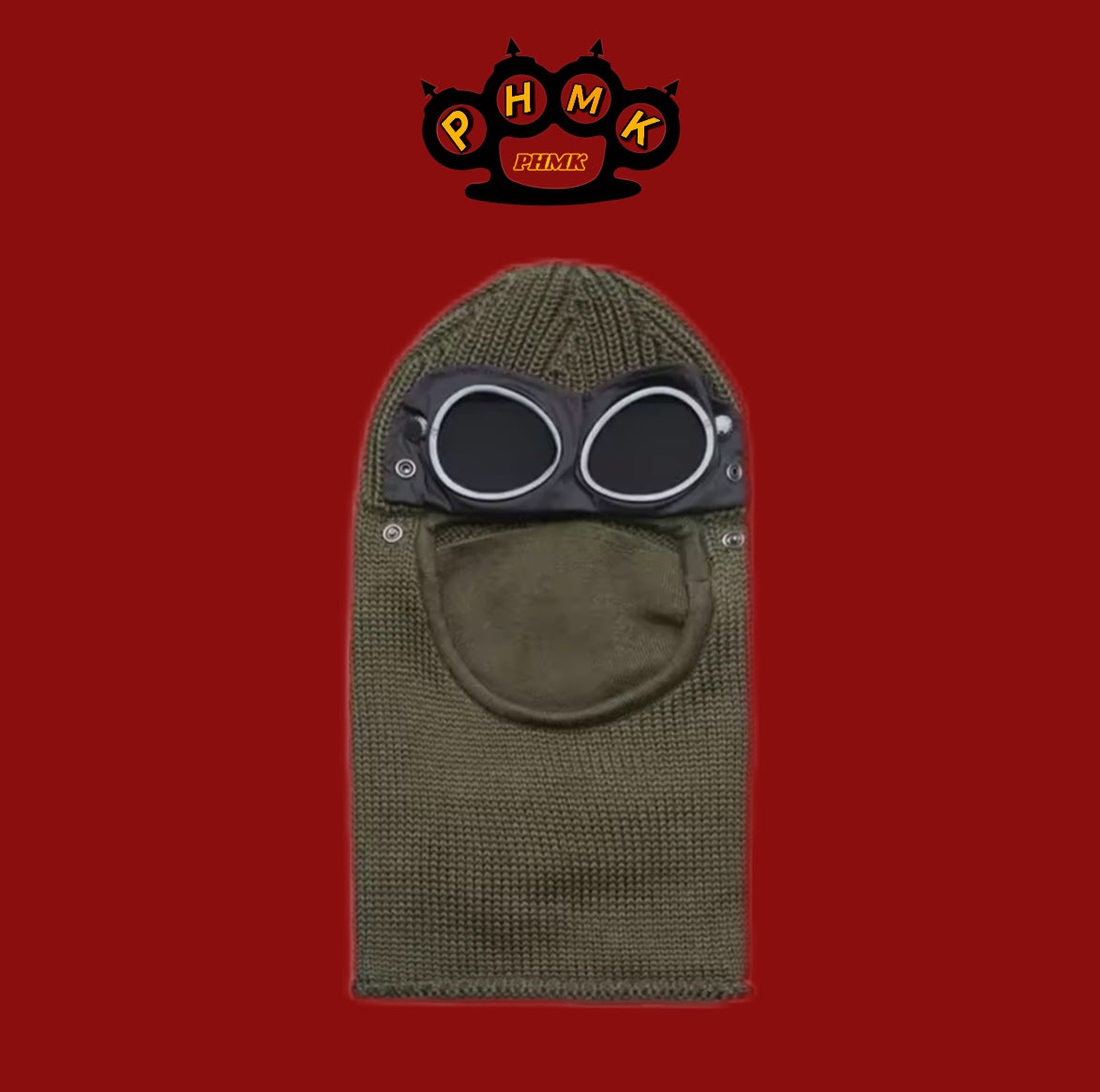 Hooligan Maske mit Brille