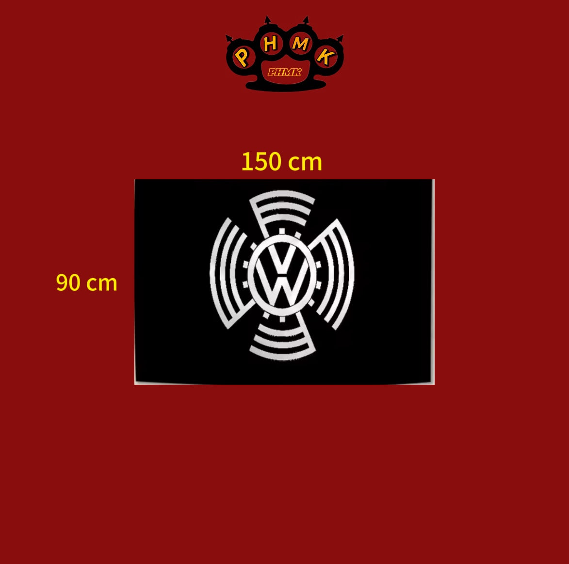 Alte Volks Wagen Logos Flaggen